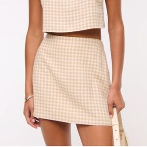 NWT A&F Scarlett Linen-Blend Mini Skort